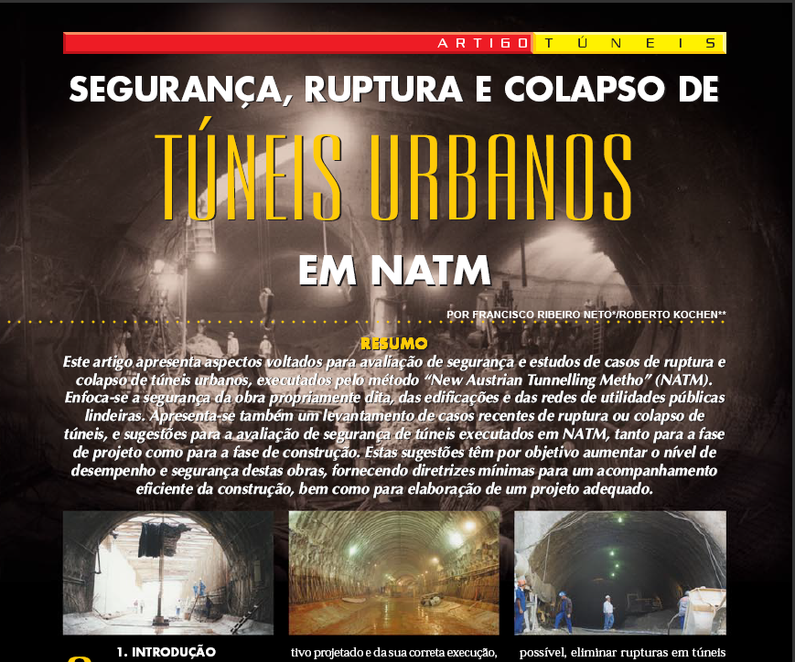 Segurança, Ruptura e Colapso de Túneis Urbanos em NATM - Dezembro/2000