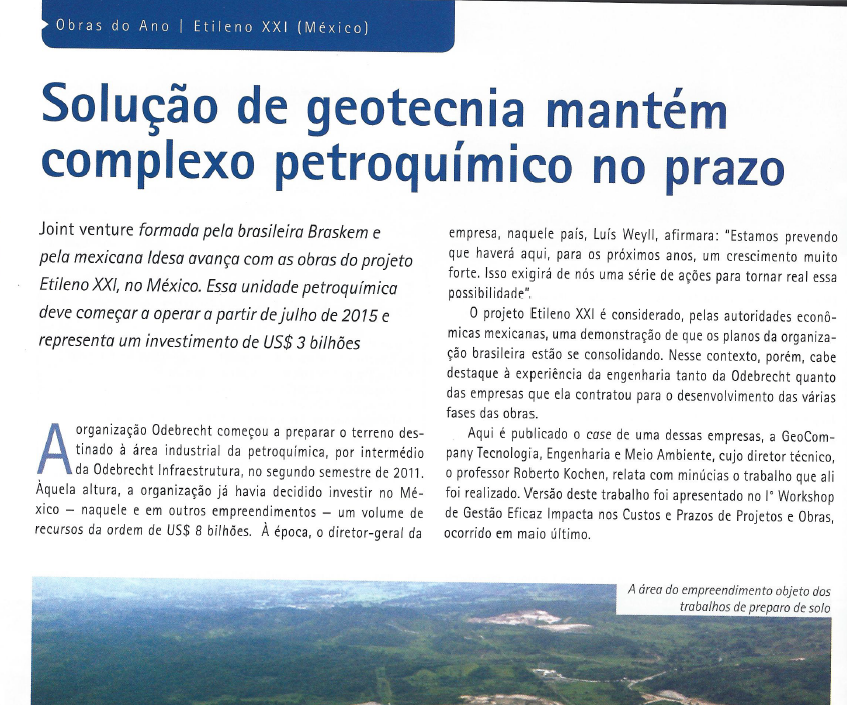 Solução De Geotecnia Mantém Complexo Petroquímico No Prazo - Outubro/2013