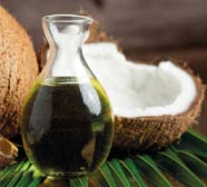Malha com nanocápsulas de óleo de coco